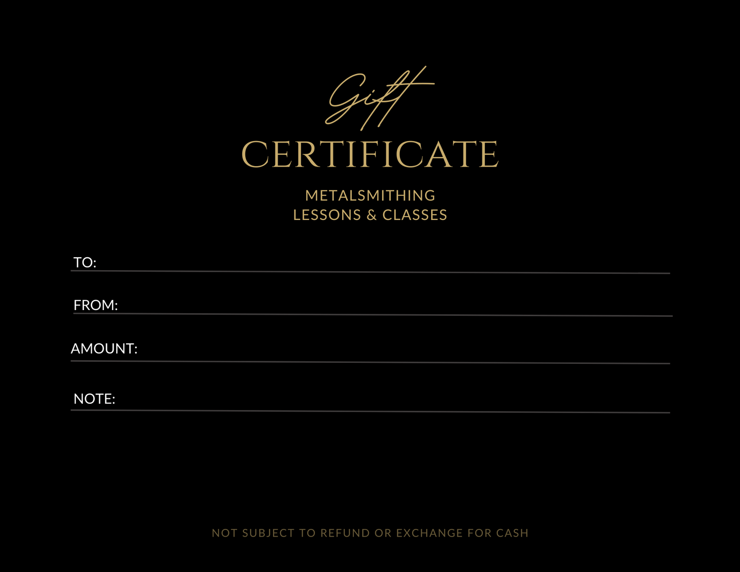 Sara Montgomery Studios Gift Card for Silversmithing Sand Casting in Vancouver BC