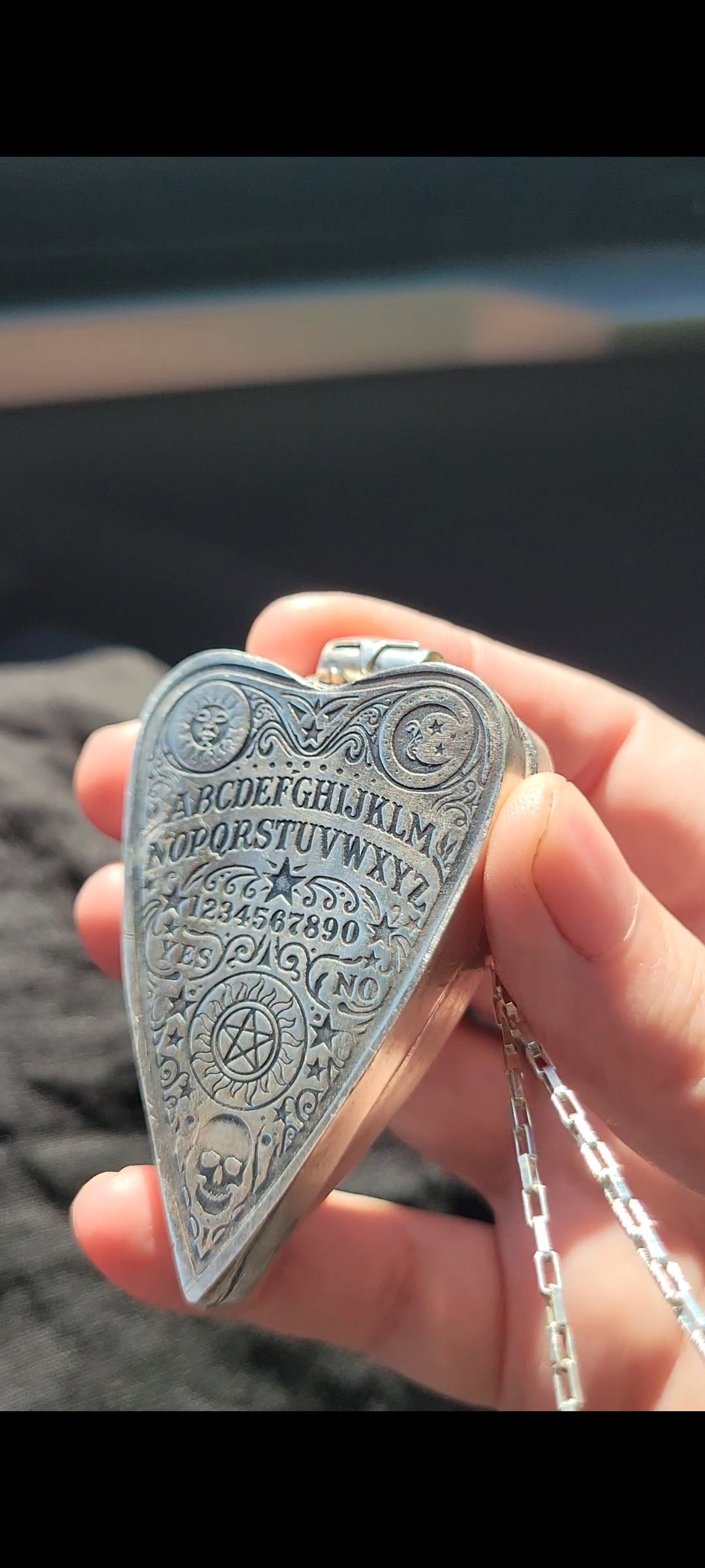 Pre-Order Custom Sterling Silver Ouija Board Locket
