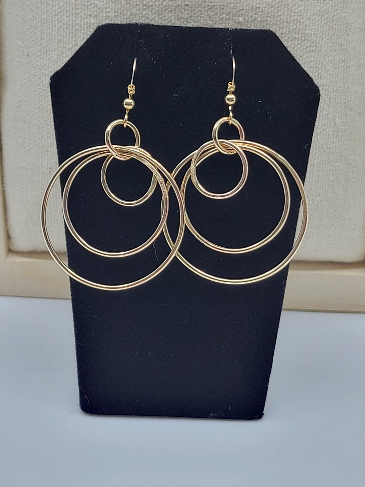 Quadruple Hoop Gold Filled Earrings